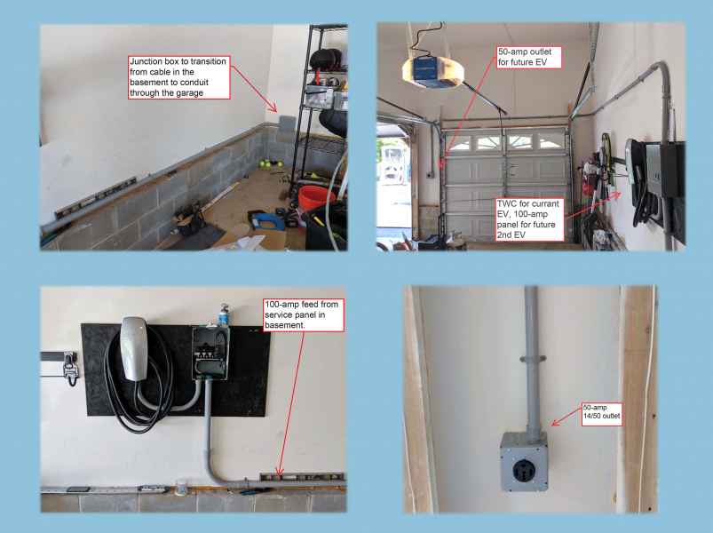 Past Tesla Wall Connector Installation with PVC Conduit #evchargers 